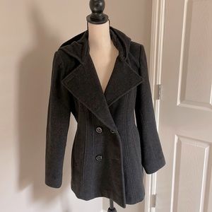Anne Klein dark grey pea coat